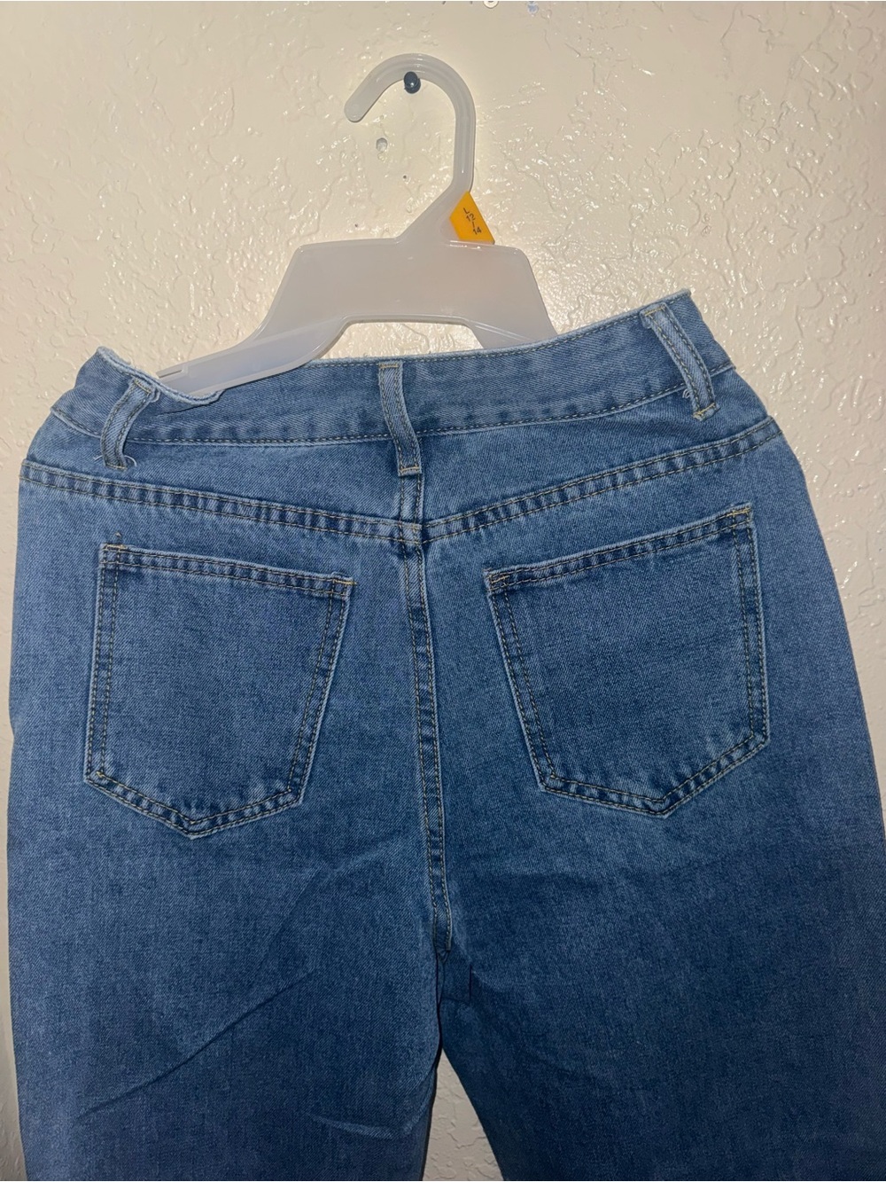 Classic High-Rise Blue Denim Jeans - Women's